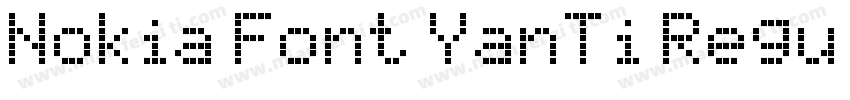 Nokia Font YanTi Regular字体转换